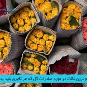 مرکز بازرگانی فردوسی-ferdowsi trading center-بررسی مهم ترین نکات در مورد صادرات گل
