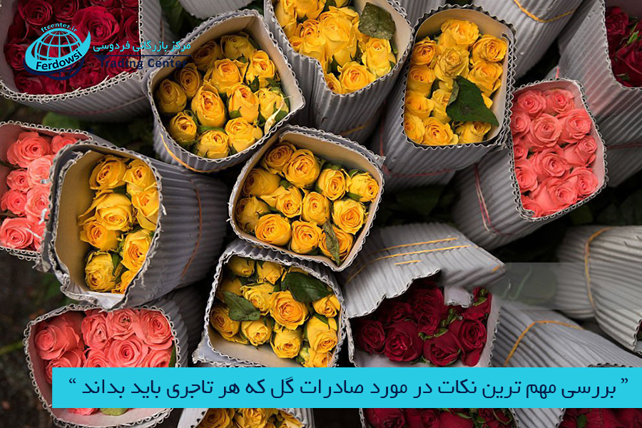 مرکز بازرگانی فردوسی-ferdowsi trading center-بررسی مهم ترین نکات در مورد صادرات گل 